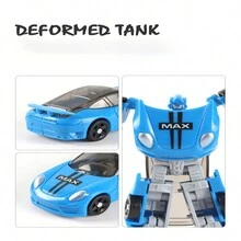 1pc Transformation Toy Autobot Mini Manual Transformation Car Pocket Robot (Random Color) - Multicolor - View 8