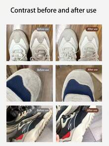 1只麂皮鞋刷,原裝橡膠汙染清潔刷,軟毛刷防麂皮清潔刷 - 黃白色 - 查看 3