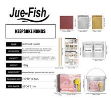 1件裝（含50g克隆粉+50g模型粉+4g金粉+4g銀粉+工具）3d立體手模型diy製作克隆粉印記模型粉紅母親節情人節節日禮物 - 彩色 - 查看 10