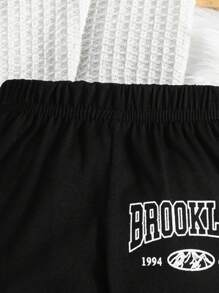 寶寶男孩3入組休閒字母印花長褲套裝