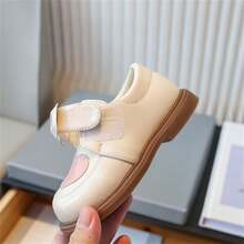 Girls' Spring And Autumn New Fashion Leather Shoes, Princess Style With Heart Shape And Bowknot Design, Suitable For Children Aged 1-8 Years Old To Wear All Seasons - Beige - View 11