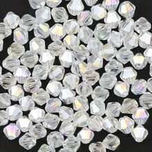 300 chiếc 4MM Giường đôi tiêu chuẩn Hình nón Hình dạng Hạt pha lê DIY Làm đồ trang sức Phụ kiện , Quần áo , Giày dép , Mũ & Túi xách Trang trí Chất liệu - 300 chiếc/24g - Xem 12