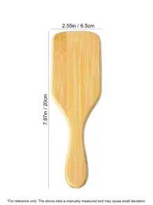 lina. 1 Pc Small Size Nan Bamboo Square Cushion Hair Comb With Handle, Detangling Hair Brush For Women&Men,Natural Bamboo Hairbrush For Massaging Scalp&Hair Growth, Smooth Hair ,Hair Comb For Natural,Curly,Straight,Wet And Dry Hair Brush,For Women,Men,Kid,Hair Styling Tool,Hair Care, Gifts For Girls,Back To School,Travel Holiday Essentials,Hair Accessories For Women