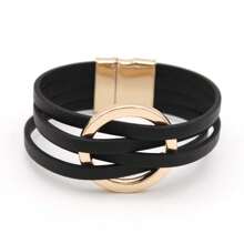 1pc Fashionable Round Decor String Bracelet For Women For Daily Decoration