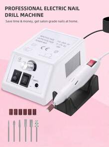 配有指甲鑽頭和砂輪的電動指甲油鑽機組,20000rpm便攜式電動修甲筆電動指甲磨床,指甲efile指甲鑽筆修甲機套裝,專業指甲美容,用於造型打磨和修整,去除角質死皮和凝膠角質除皮機,趾甲磨光設備,美甲美容工具套件,diy指甲美容工具,適用於陶瓷亞克力凝膠指甲,美容沙龍和家庭使用,是女孩的最佳新年禮物 - 查看 2