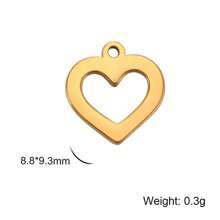 5pcs/Set Stainless Steel Heart Shaped Pendant For Necklace, Earrings, Hat, Brooch Making, Valentine's Day Gifts Diy Crafts