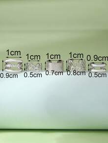 5入組金色可調節耳環,適用於女性和女孩的非穿孔軟骨夾式耳環包裝套裝飾品