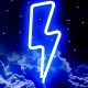 Đèn neon treo tường hình tia sét