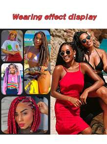 Two Color Synthetic Hair Big Braid Wholesale Jumbo Braid Hair Extension 100g/24 Inch - Multicolor - View 5