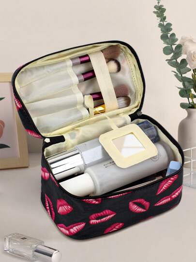 1pc Women's Minimalist Fashion Portable Large Capacity Makeup Bag, Makeup Tools And Cosmetics Organizer, Suitable For Home And Travel, Recommended For Ladies Makeup Travel Toiletry Organizer Essentials Gifts Storage Zipper Accessories Nail,Makeup Bag,Make Up Bag,Makeup Bags,Cosmetic Bag,Makeup Organiser,Travel,Makeup Pouch,Bag,Vanity,Make Up Pouch,Travel Essentials,Pouch Bag,Travel Essential,Vanity Accessories,Small Makeup Bag,Makeup Pouch,Cosmetic Bag,Travel Essential,Large Capacity,Large Makeup Bag,Christmas Gifts,Pouch,Travel,Gifts For Women,Women's Necessaire,Travel Essential,Pouch,Clutch / Small Handbag,Necessaire,Makeup Organizer,Makeup Organize,Pouch,Brush Holder,Mini Pouch,Large Capacity Pouch