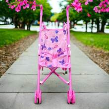 Juego Kit Carreola/Carriola Con Nenuco Bebe de Juguete Con Sonido - Rosa Roja - Ver 3