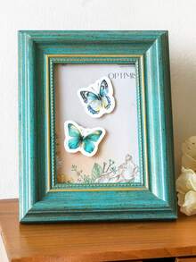 1盒45入組蝴蝶拼貼迷你貼紙,適用於手帳美編裝飾、信封封口 - 紫色 - 查看 7