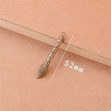 kissyouths Chinese Retro Style Twelve Zodiac Key Chain Wenchang Pagoda Wenchang Pen Five Emperors Copper Coin Gourd Jewelry Key Ring Small Gift - Bronze - View 4