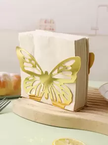 1 Miếng Kim loại Loại bướm Hình dạng Xu hướng: Cắt giảm Giá đỡ giấy khăn , Cá nhân hóa Tissue Giấy Giá lưu trữ - Vàng - Xem 7