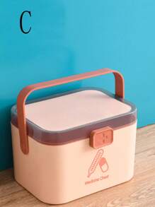 1個大型便攜式多層儲物急救藥箱,適用於家庭使用 - 彩色 - 查看 3