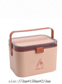 1個大型便攜式多層儲物急救藥箱,適用於家庭使用 - 彩色 - 查看 2