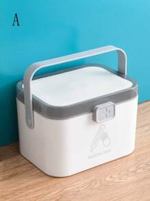 1個大型便攜式多層儲物急救藥箱,適用於家庭使用 - 彩色 - 查看 5