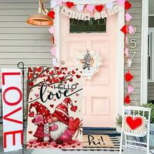 1入組小矮人花園旗幟,適用於大愛樹、院子等戶外場所,不含旗杆 - 紅色 - 查看 4