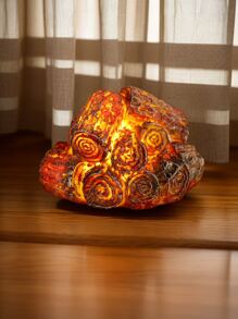 1pc Led Simulation Charcoal Charcoal Fire Lamp Flame Lamp Creative Gift Atmosphere Light Ornaments - Multicolor - View 6