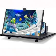 Kính lúp màn hình , 3D HD Màn Bộ khuếch đại , Có thể kéo Và Gấp lại Giá đỡ điện thoại , Đối với Tất cả Điện thoại thông minh - Nhiều màu - Xem 1