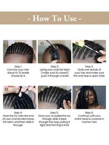 HAIRCUBE 16 英寸马利扭发辫 1 包 预分离弹性非洲扭发接发 卷曲非洲扭发钩编发辫 天然黑色弹簧扭发 适合浅黄色 - 彩色 - 查看 6