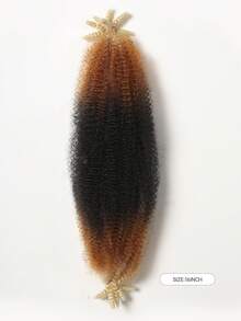 HAIRCUBE 16 英寸马利扭发辫 1 包 预分离弹性非洲扭发接发 卷曲非洲扭发钩编发辫 天然黑色弹簧扭发 适合浅黄色 - 彩色 - 查看 5