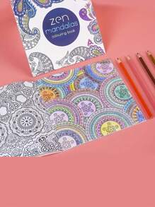 1 Libro De Dibujo Para Aliviar El Estrés Para Estudiantes Con Páginas Para Colorear Dibujadas A Mano