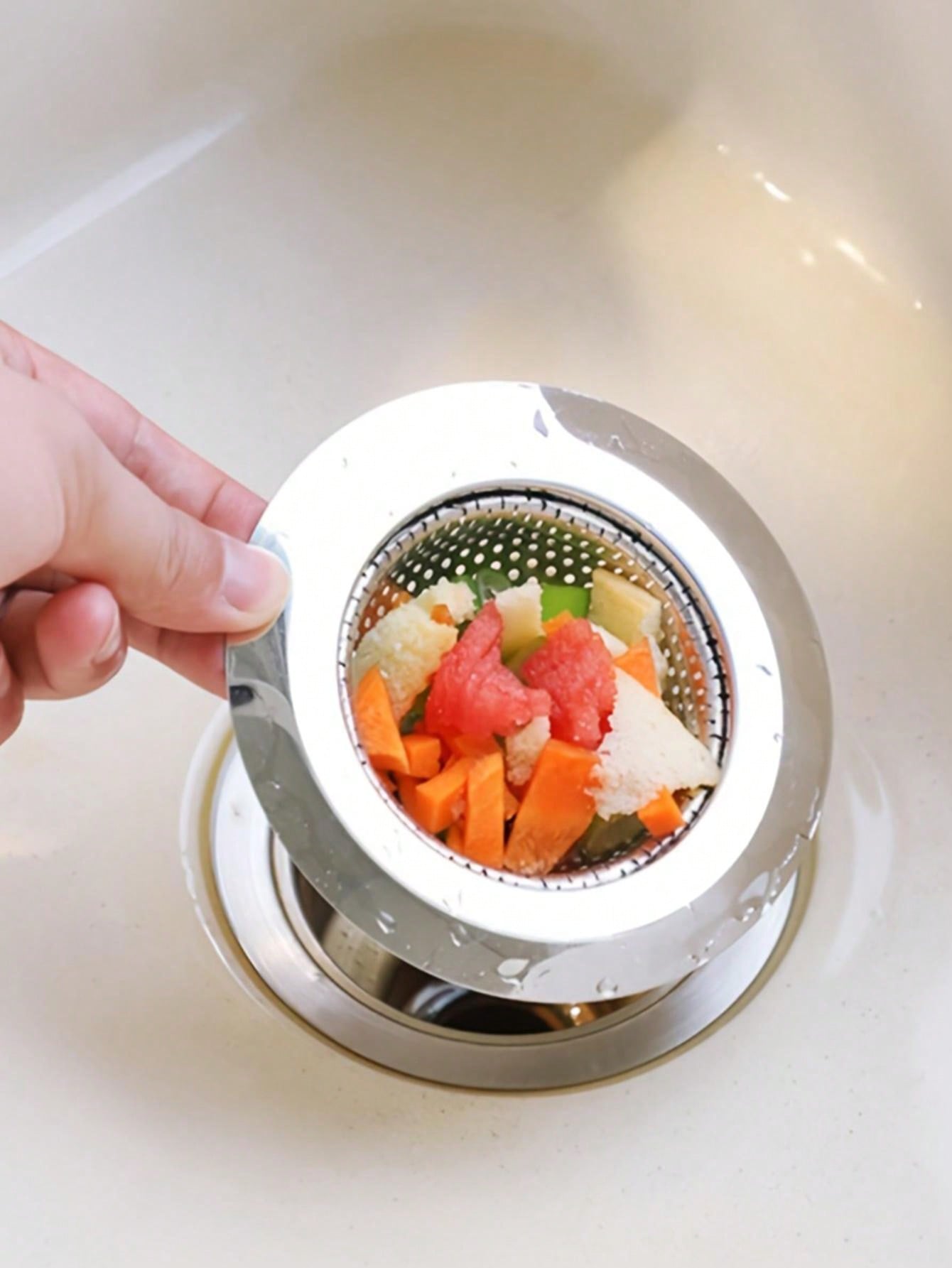 1PC Kitchen Sink Strainer, Stainless Steel Sink Drain Strainer