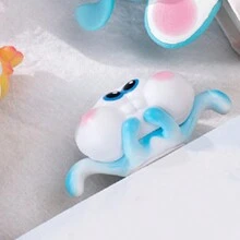 1個3d海洋動物水母形狀pvc書籤,可愛設計 - 藍白色 - 查看 5