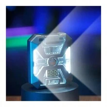 Mecha造型等離子打火機,電弧式usb充電電子打火機,附有小型led美麗照明,適用於戶外露營 - 黑色 - 查看 8