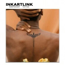 Inkartlink Temporary Tattoo Sticker Sword Design Magic Tattoo Lasts 1-2 Weeks Waterproof And Rub Resistant Realistic Fake Tattoo - Black - View 2