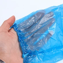 10/100入一次性手臂套,透明塑料手臂套,防水、防塵、防油手臂套