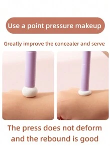 2 Concealer Brushes, Mushroom Sponge Heads, Compliant And Traceless, Large Area Acne Marks Makeup Brushes