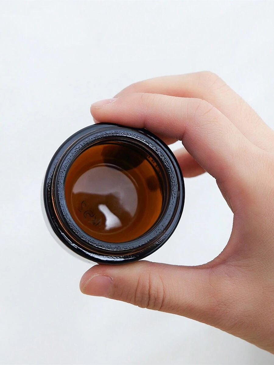 1 件裝遮光化妝品霜罐 & 玻璃乳液瓶 & 旅行裝粉底液分裝瓶套裝 - 棕色 - 查看 1