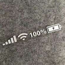 Upgrade Your Car's Look With These Colorful Reflective Wifi Battery Level Stickers! - Multicolor - View 4