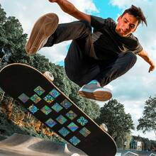 50pcs Bomi Window Decoration Colorful Laser Sticker For Kids' Personalized, Borders' Shipping - Multicolor - View 2