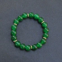 1個經典優雅風格綠色珠子手鍊,適合日常佩戴和約會 - 彩色 - 查看 5