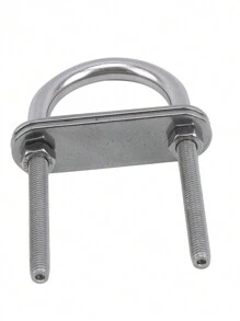 不鏽鋼u型螺絲配螺帽和墊圈,船用配件/遊艇u形夾,索具五金 - 銀色 - 查看 3