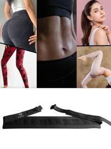 kasifei 1pc Black 10cm Widened Hip Thrust Belt With Hip Pad, For Glute Bridge Exercise, Dumbbell/Kettlebell Squat, Lunge And Reverse Squat Gym Accessories, Sport, Gym, Home Exercise, Sport Accessories, Gym Accessories, CrossFit Accessories