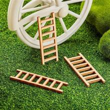 5/10 Piezas Mini Escalera De Madera, Escalera De Jardín De Hadas Muebles En Miniatura De Escalera De Muñeca Decoraciones De Casas De Muñecas Diy Paisaje Accesorios De Decoración De Artesanía - mini escalera de madera - Ver 7