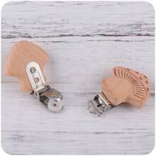 1個新款山毛櫸木夾子,創意卡通動物形狀的diy工藝首飾或縫紉配件,適合兒童使用 - 軍綠色 - 查看 3