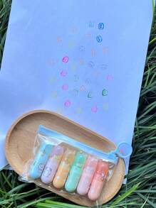 6pcs/Set Cartoon Cow Shaped Stamp For Children's Painting Activities - Multicolor - View 1