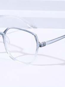 女士用方形藍光阻隔眼鏡 - 無色 - 查看 7
