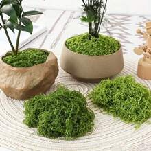 人造模擬苔蘚,苔蘚草線,魚缸造景,景觀裝飾,草坪盆景和盆栽造景,綠色植物草坪裝飾 - 綠色 - 查看 3