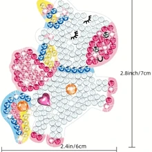 1 件创意儿童艺术和工艺品 - 制作您自己的迷你吊坠 - 5D 钻石画 DIY 艺术套装篮子填充礼物，锻炼儿童动手能力、创意 DIY、儿童绘画、锻炼、艺术和工艺品、儿童艺术和工艺品、儿童工艺品 - 彩色 - 查看 5