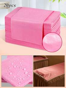 HMQ beauty Disposable Non-Woven Bed Sheets Waterproof, Oil Resistant, Antibacterial Mattress Cover For Cosmetics, Beauty Spa, Salon, Eyelash Extension Tools