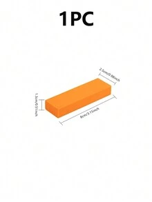 1pc Stainless Steel Cleaning Eraser For Removing Scale, Rust And Stains In Household Kitchen - Orange - View 2