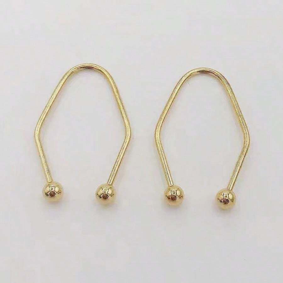 1pair Women's Dimple Trainer Maker And Wearer For Facial Dimple Creation - Yellow Gold - View 1