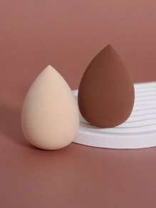 2 Peças Esponja de Maquiagem, Esponja de Maquiagem de Base Misturada, Para Aplicação Impecável de Líquido, Creme e Pó, Esponja Cosmética Multicolorida, Látex-Free Uso Duplo Úmido e Seco Pó Base Creme, Adequado para Todos os Tipos de Pele