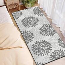 1pc Gray Moroccan Floral Print Kitchen Anti-Slip Floor Mat Long Absorbent Soft Floor Mat Bedroom Living Room Hallway Comfortable Anti-Fatigue Floor Mat Entry Door Mat Home Decoration - StyleB - View 7